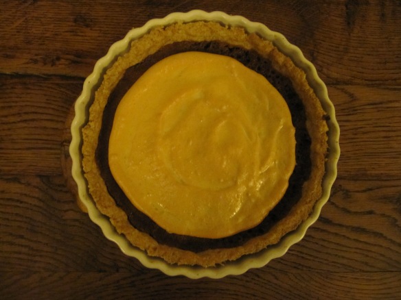 Tart with meringue topping